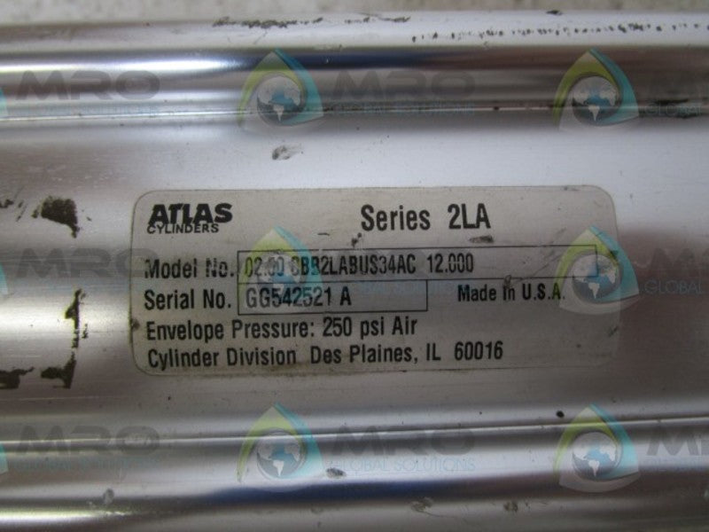 ATLAS 02.50 0BB2LABUS34AC 12.00 CYLINDER  UNMP