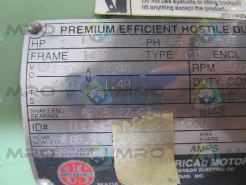US MOTORS H302A-50-X05X095R061M MOTOR  NSMP