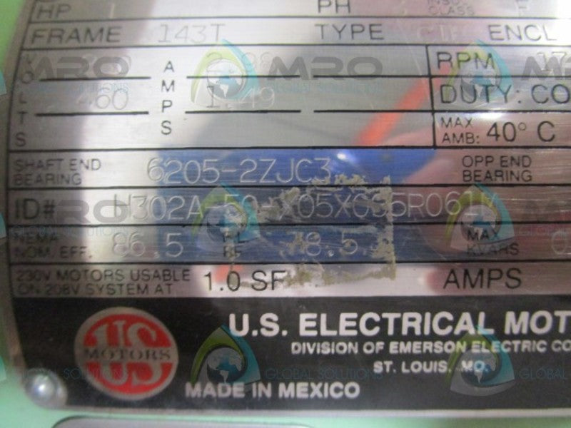 US MOTORS H302A-50-X05X095R061M MOTOR  NSMP