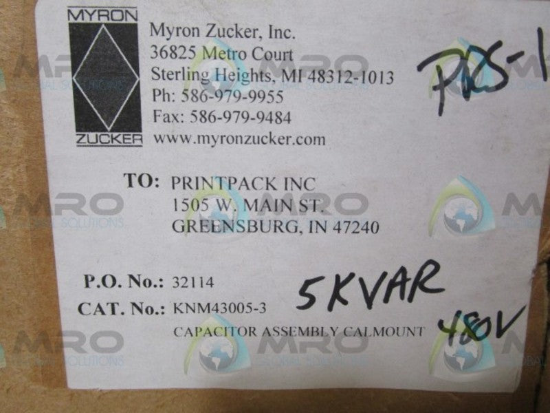 MYRON KNM43005-3 CAPACITOR  NSMP