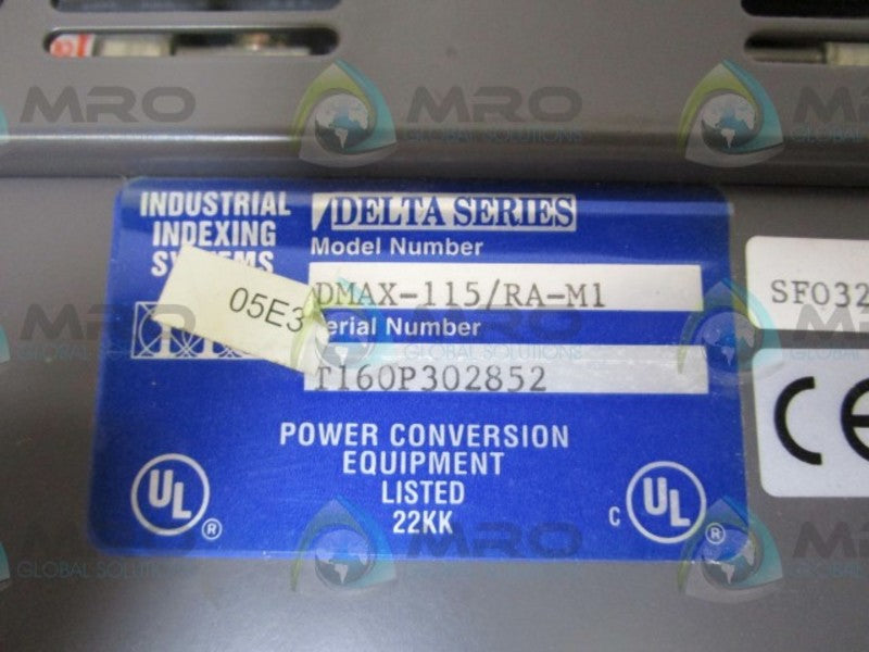 INDUSTRIAL INDEXING SYSTEM DMAX-115/RA-M1 DRIVE  UNMP