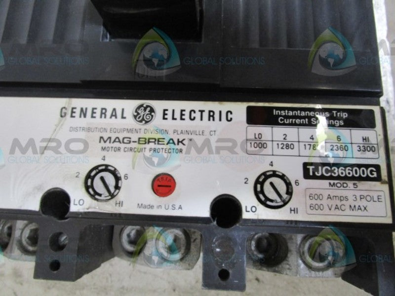 GENERAL ELECTRIC TJC36600G CIRCUIT BREAKER  UNMP