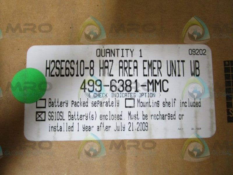 EMERGENCY SYSTEM H2SE6S10-8 LIGHT  NSMP