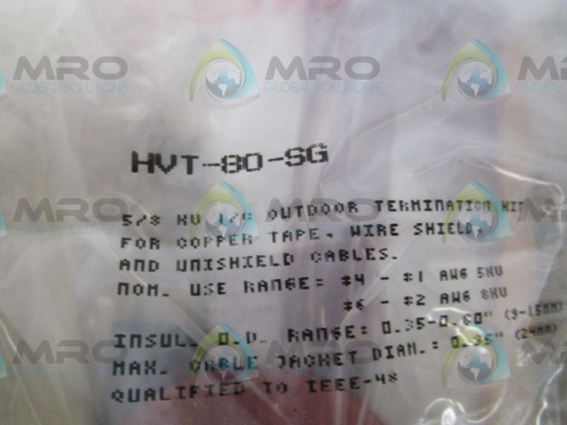 LOT OF 3 RAYCHEM HVJ-80-SG TERMINATIONS NSMP