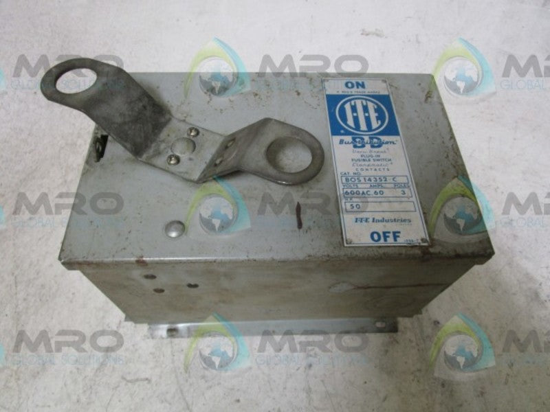 ITE VACU-BREAK BOS 14352-C BUSWAY SWITCH PLUG 60A 600V (AS PICTURED)  UNMP
