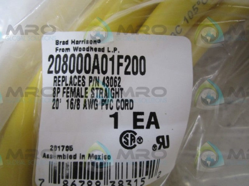 DANIEL WOODHEAD 43062 208000A01F200 CABLE  NSMP