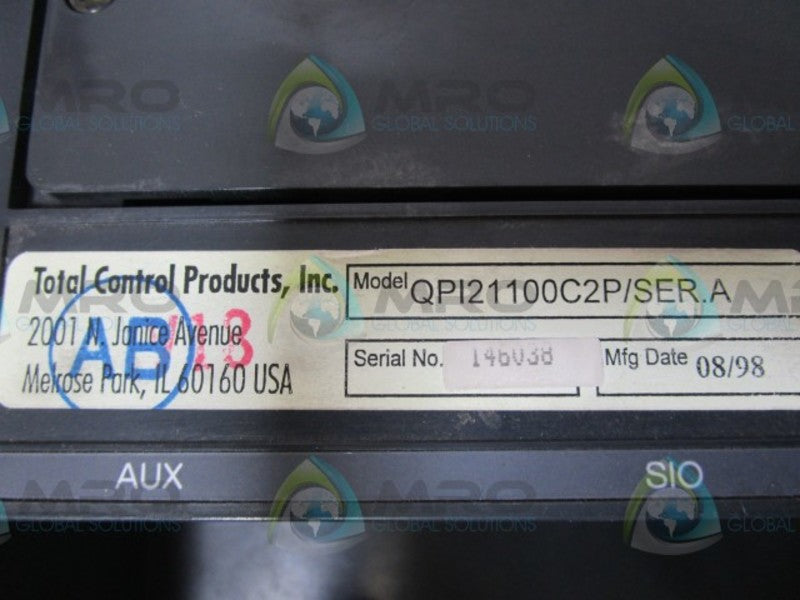 TOTAL CONTROL PRODUCTS QPI21100C2P OPERATOR INTERFACE PANEL  NSNP