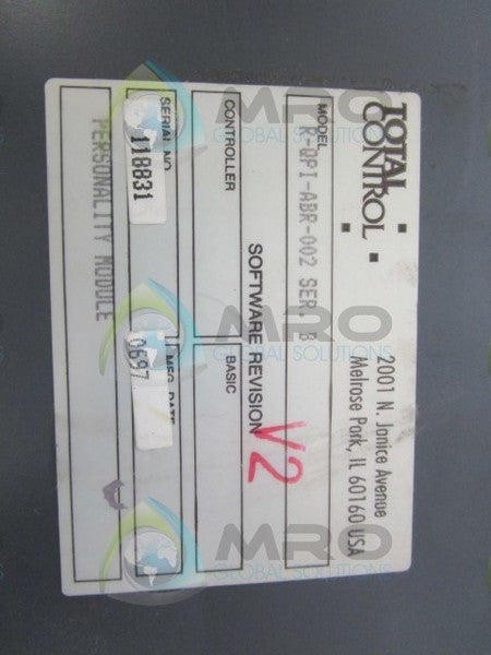 TOTAL CONTROL QPI11100C2P W/ R-QPI-ABR-002 OPERATOR INTERFACE  UNMP
