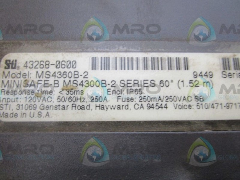 STI MS4360B-2 CONTROL BOX  UNMP