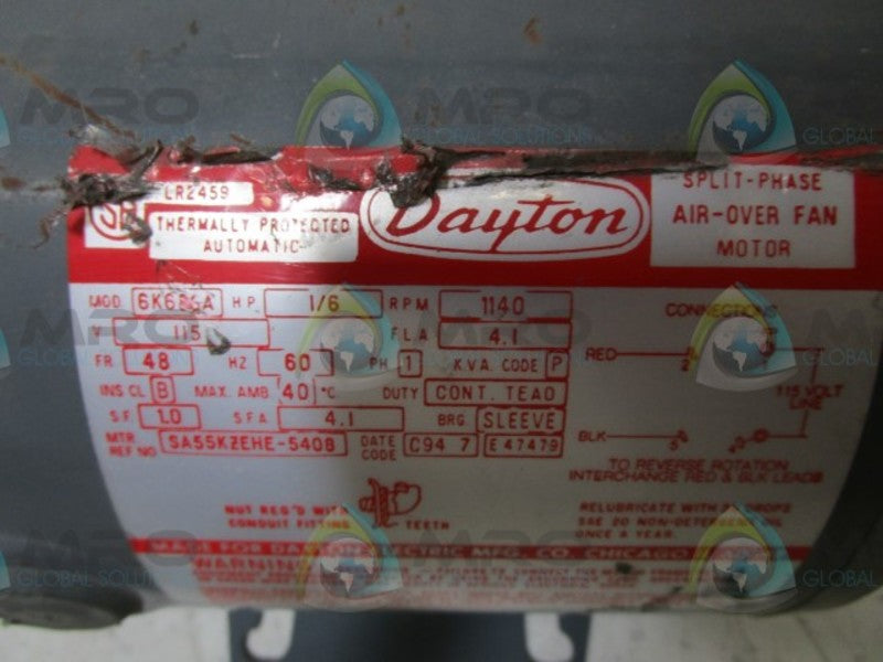 DAYTON 6K686A MOTOR  UNMP