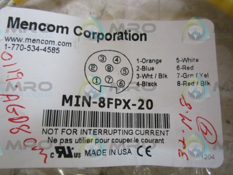 MENCOM CORPORATION MIN-8FPX-20 CABLE  NSMP