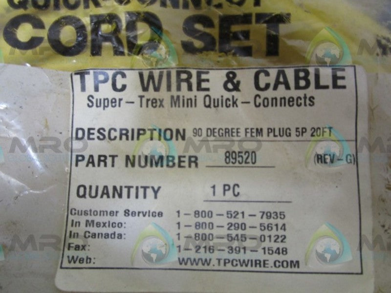 TPC 89520 CABLE  NSMP