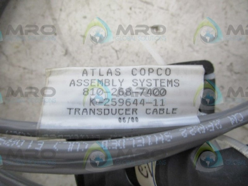 ATLAS COPCO K-259644-11 TRANSDUCER CABLE  NSNP