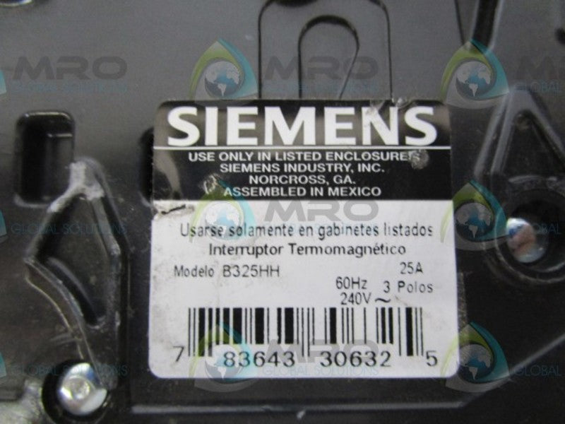 SIEMENS B325HH CIRCUIT BREAKER  NSNP