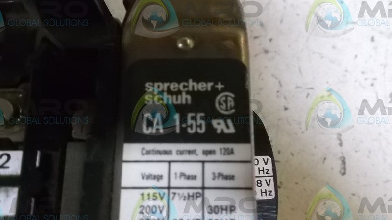 SPRECHER+SCHUH CA1-55 CONTACTOR  UNMP