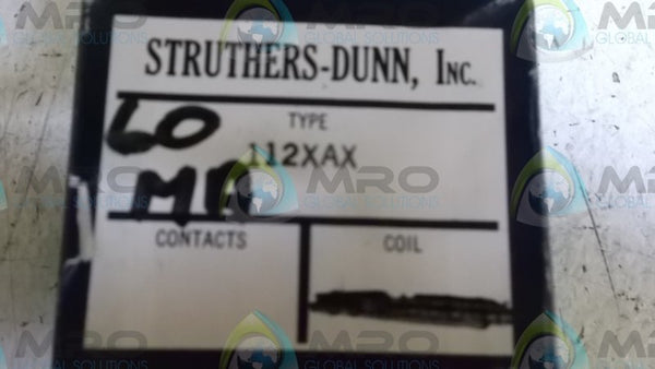 STRUTHERS-DUNN 112XAX RELAY  NSMP