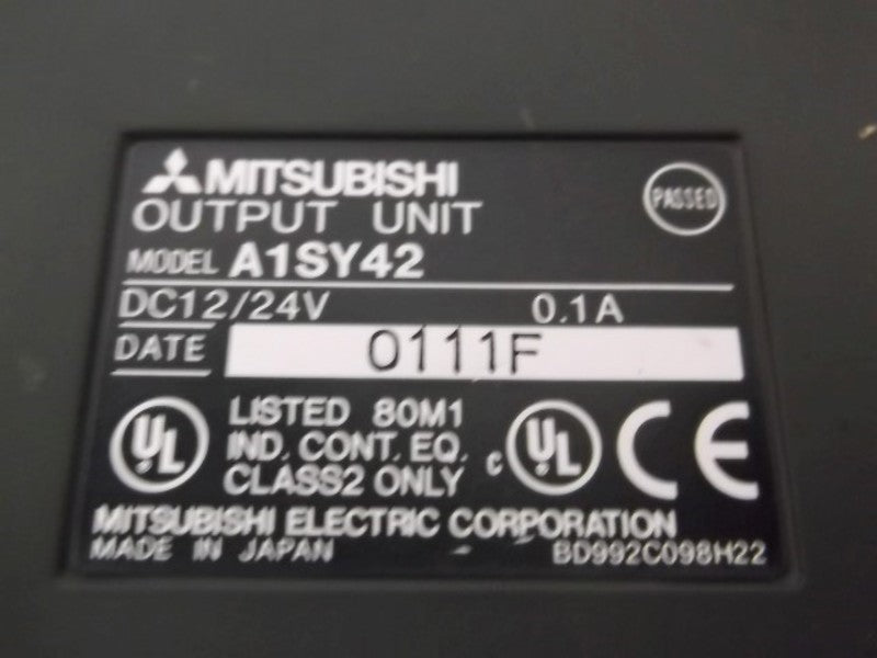 MITSUBISHI A1SY42 OUTPUT MODULE 64 POINT (AS PICTURED)  UNMP