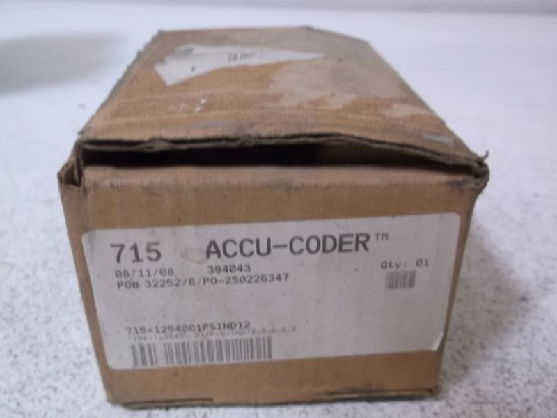 E & M 715-1-2540-01-P-S-IND12-6-S-S-Y ENCODER  NSMP