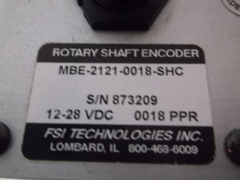 FSI TECHNOLOGIES MBE-2121-0018-SHC SHAFT ENCODER  NSNP