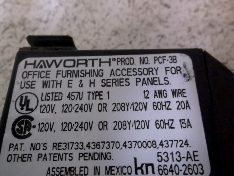 LOT OF 5 HAWORTH PCF-3B CONNECTOR FLEXIBLE ASSEMBLY  UNMP