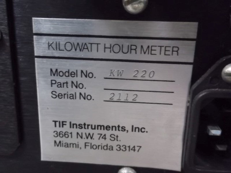 TIF KW-220 METER DIGITAL CLAMP-ON  UNMP