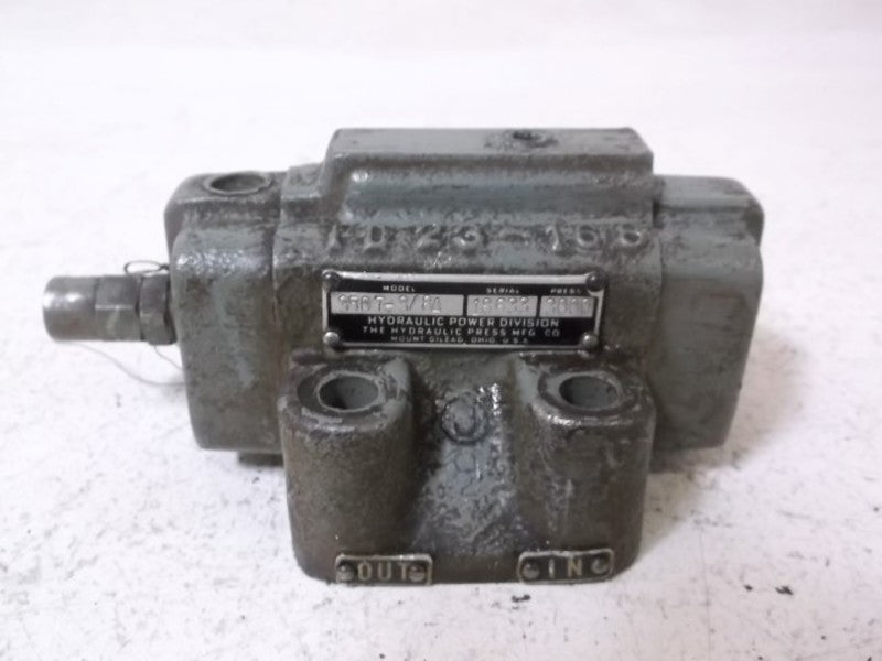 HYDRAULIC 3507-3/8A VALVE  UNMP