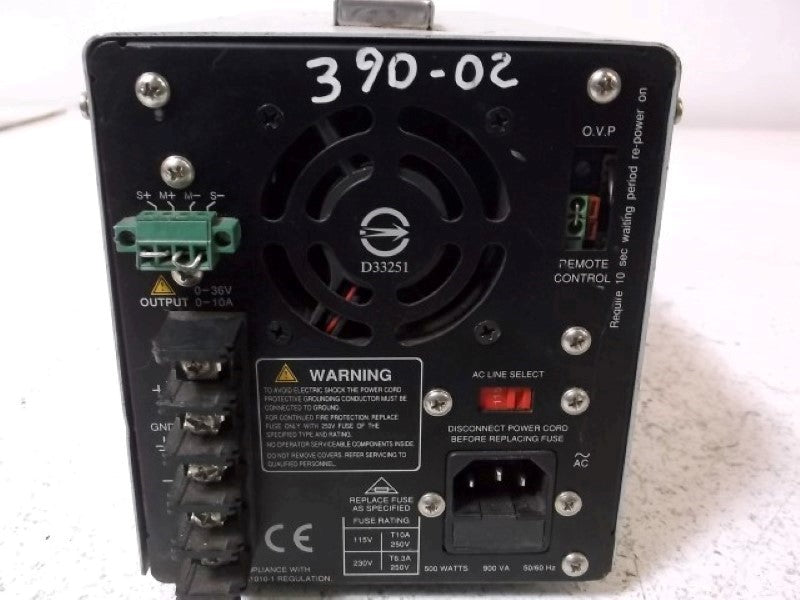 INSTEK SPS-3610 DC POWER SUPPLY  UNMP