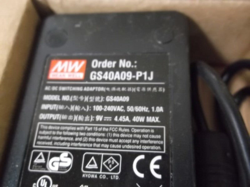 MEAN-WELL GS40A09-P1J DESKTOP POWER SUPPLY  NSMP