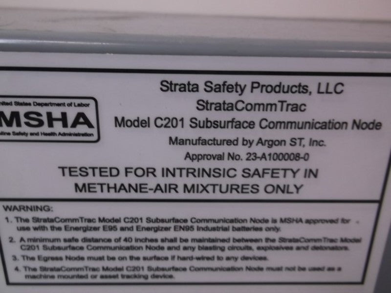 MSHA C201 SUBSURFACE COMMUNICATION NODE  UNMP