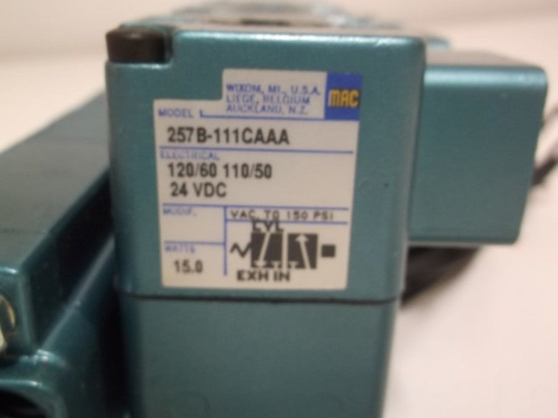 LOT OF 4 MAC 257B-111CAAA SOLENOID VALVE NSMP
