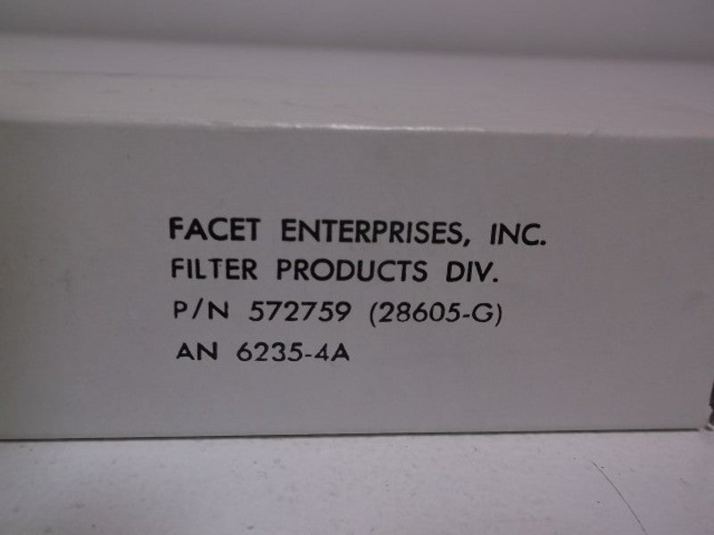 FACET ENTERPRISED 572759 FILTER ELEMENT SIZE 4  NSMP