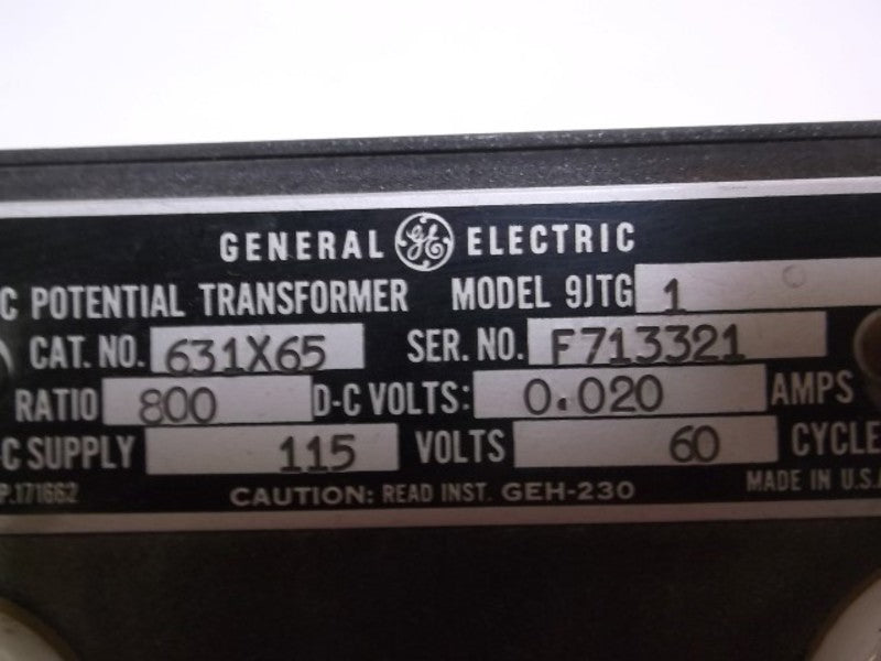 GENERAL ELECTRIC 631X65 TRANSFORMER