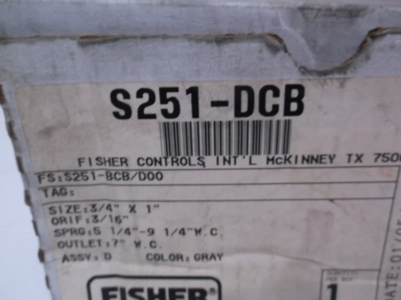 FISHER S251-DCB VALVE  NSMP