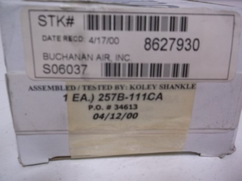 MAC 257B-111CA SOLENOID VALVE  NSMP