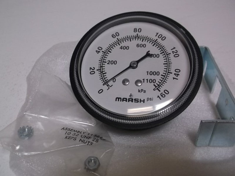 MARSH J8652 GENERAL SERVICE GAUGE 0-160 PSI  NSMP
