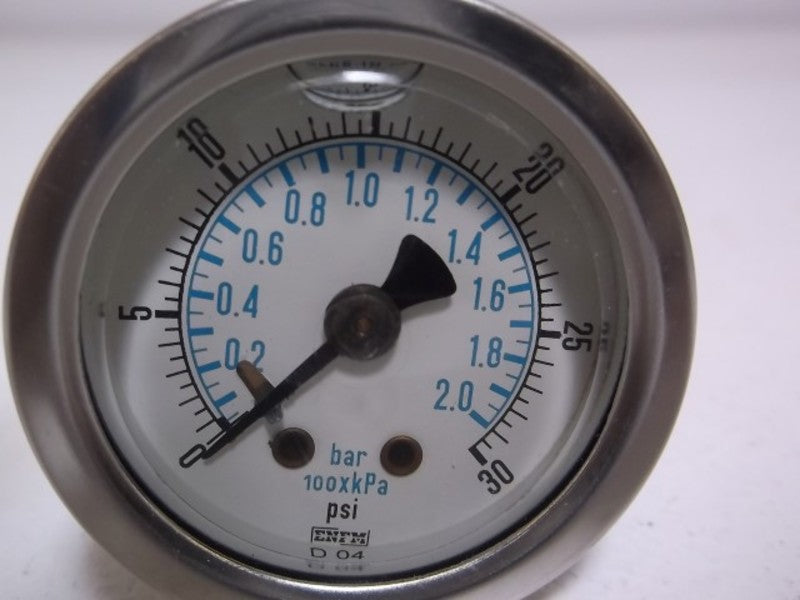ENFM RV132C0K303KG PRESSURE GAUGE 0-30 PSI  NSMP