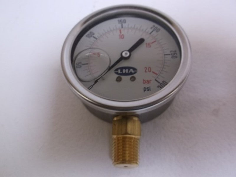 LHA PGL-A-63-N-B-300S LIQUID FILLED GAUGE 0-300 PSI  NSMP