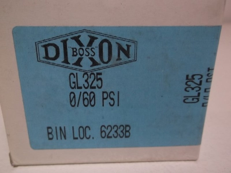 DIXON GL325 LOWER MOUNT PRESSURE GAUGE 0-60 PSI  NSMP