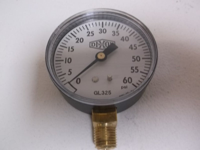 DIXON GL325 LOWER MOUNT PRESSURE GAUGE 0-60 PSI  NSMP