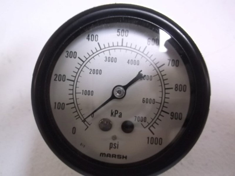 MARSH J6572 GAUGE 0-1000 PSI  NSMP