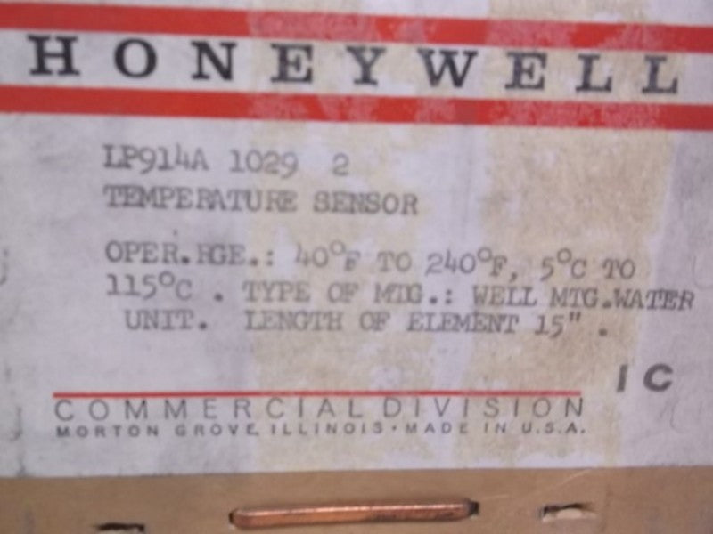 HONEYWELL LP914A 1029 TEMPERATURE SENSOR  NSMP