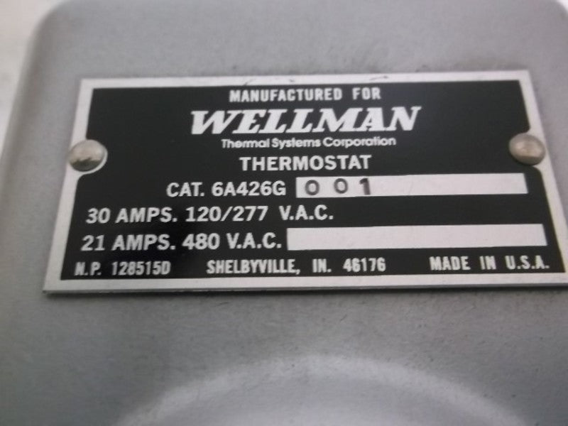 WELLMAN 6A426G001 THERMOSTAT 30-100 RANGE  NSMP