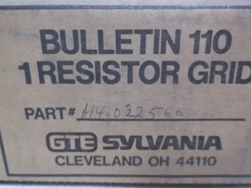 GTE SYLVANIA A14-0225-60A RESISTOR GRID  NSMP