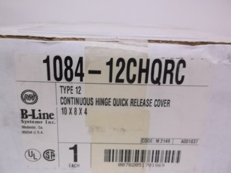 B-LINE 1084-12CHQRC TYPE 12 JIC CONTINUOUS HINGE QYUCJ RELEASE  NSMP