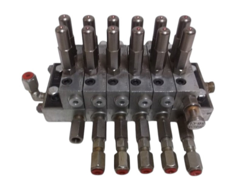 LOT OF 5 GRACO MH-6T VALVE W/MH-9T BASE UNMP