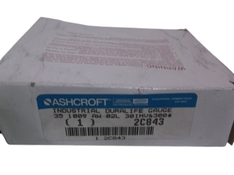 ASHCROFT 351009AW02L-30IMV&300# PRESSURE GAUGE 1000PSI  NSMP