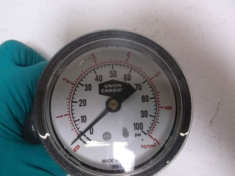 UNION CARBIDE TL25P-U3884B GAUGE 0-100 PSI  NSMP