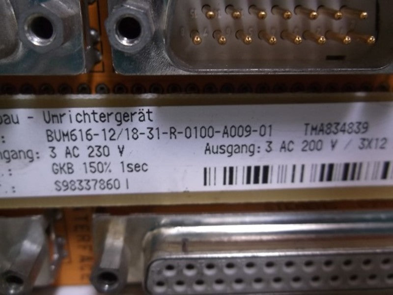 BAUMULLER BUM616-12/18-31-R-0100-A009-01 SERVO DRIVE  UNMP