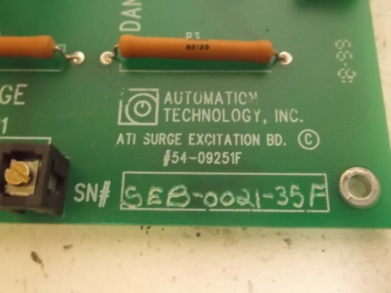 AUTOMATION 54-09251F CONTROL BOARD  UNMP