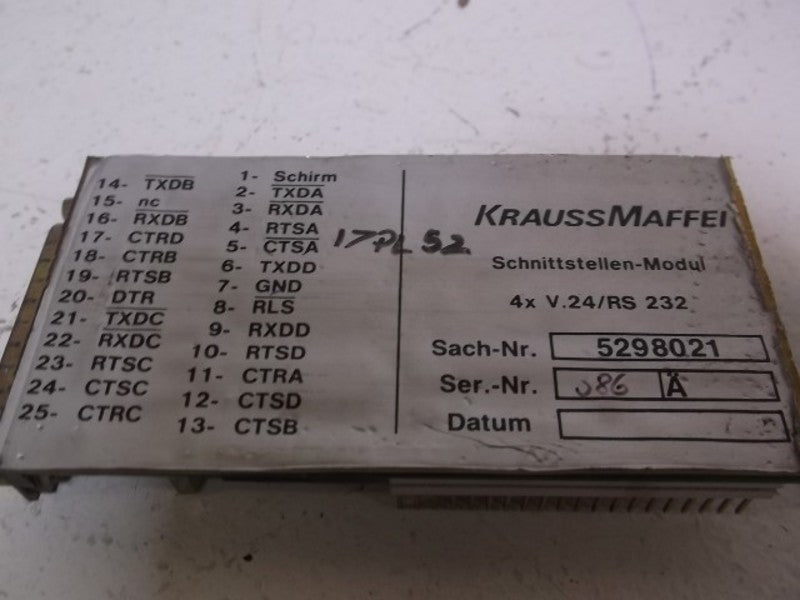 KRAUS MAFFEI 5298021 MODULE  UNMP